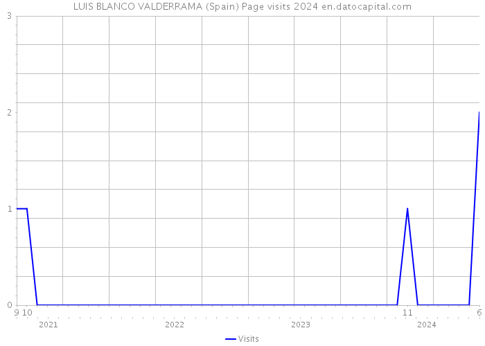 LUIS BLANCO VALDERRAMA (Spain) Page visits 2024 