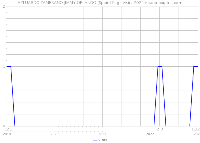 AYLUARDO ZAMBRANO JIMMY ORLANDO (Spain) Page visits 2024 