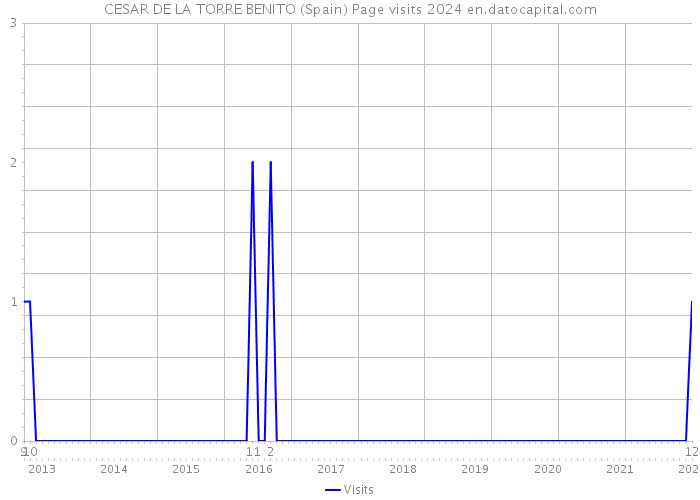 CESAR DE LA TORRE BENITO (Spain) Page visits 2024 