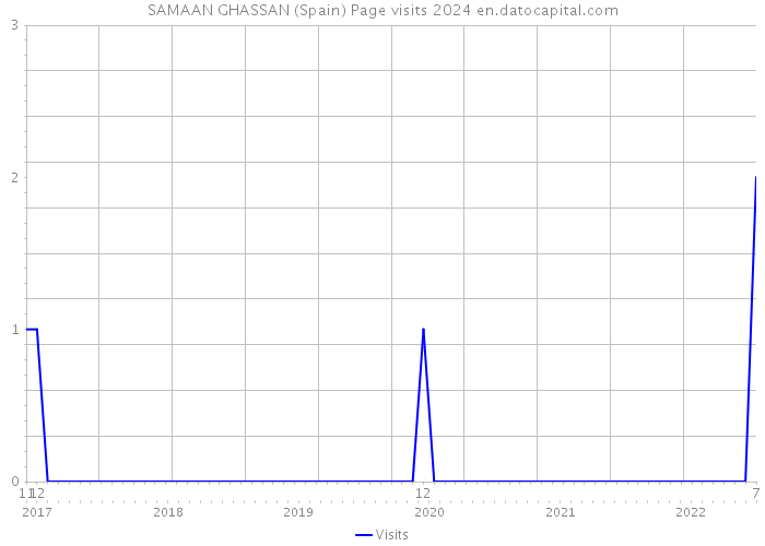 SAMAAN GHASSAN (Spain) Page visits 2024 