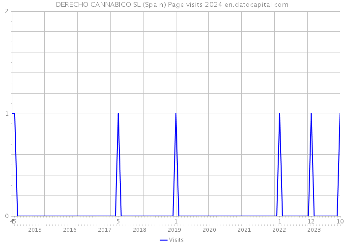 DERECHO CANNABICO SL (Spain) Page visits 2024 