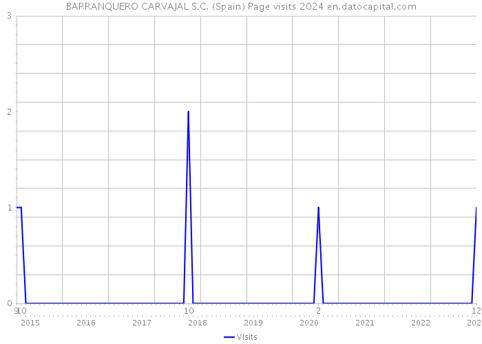 BARRANQUERO CARVAJAL S.C. (Spain) Page visits 2024 
