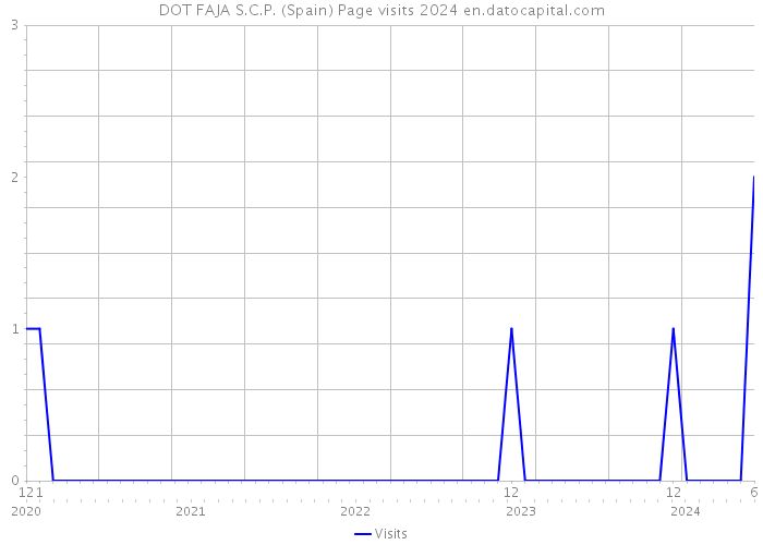 DOT FAJA S.C.P. (Spain) Page visits 2024 