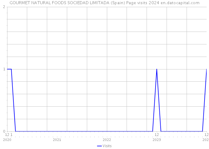 GOURMET NATURAL FOODS SOCIEDAD LIMITADA (Spain) Page visits 2024 