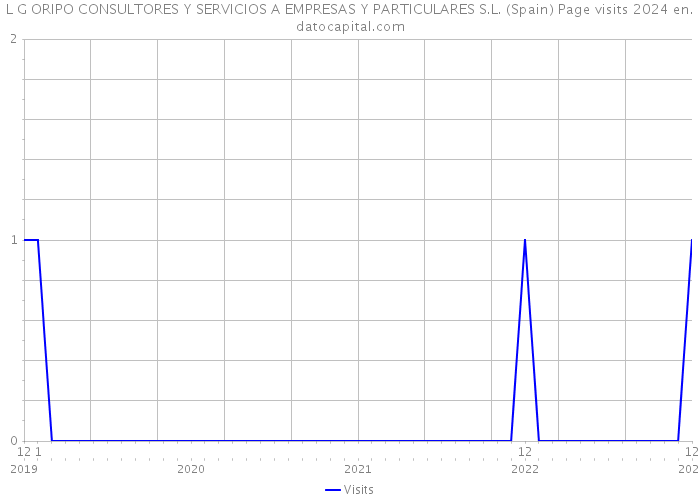 L G ORIPO CONSULTORES Y SERVICIOS A EMPRESAS Y PARTICULARES S.L. (Spain) Page visits 2024 