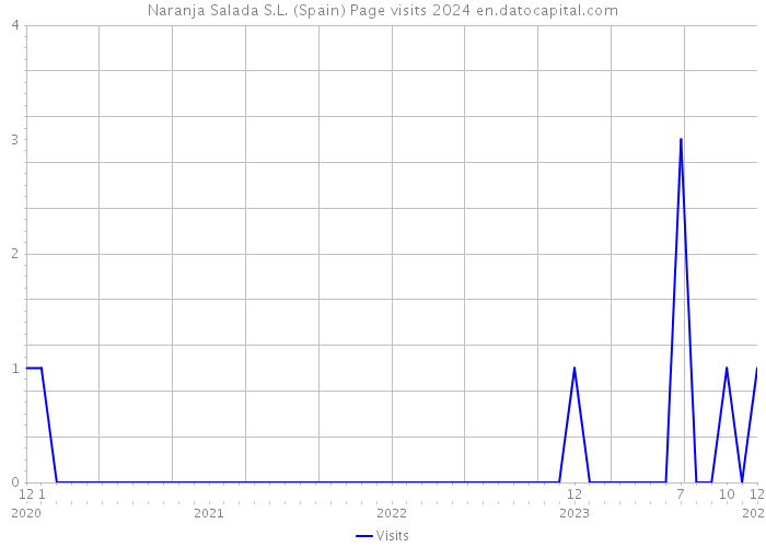 Naranja Salada S.L. (Spain) Page visits 2024 