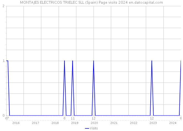 MONTAJES ELECTRICOS TRIELEC SLL (Spain) Page visits 2024 