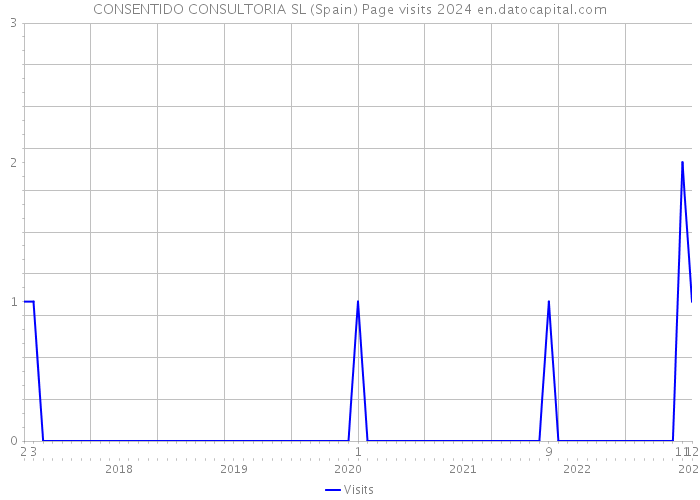 CONSENTIDO CONSULTORIA SL (Spain) Page visits 2024 