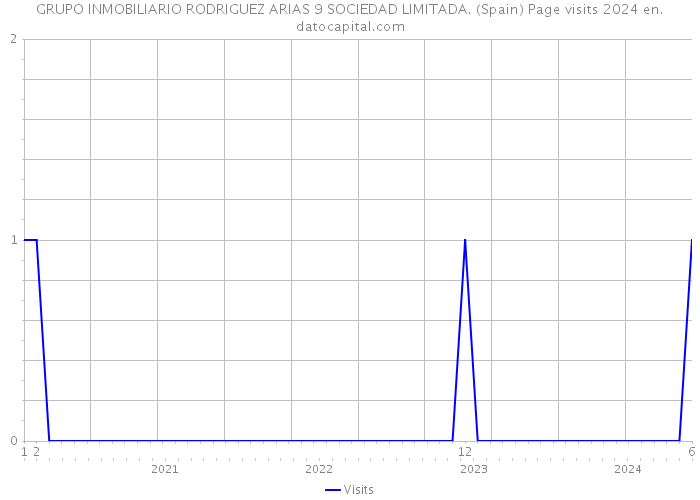 GRUPO INMOBILIARIO RODRIGUEZ ARIAS 9 SOCIEDAD LIMITADA. (Spain) Page visits 2024 