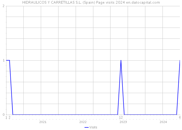 HIDRAULICOS Y CARRETILLAS S.L. (Spain) Page visits 2024 