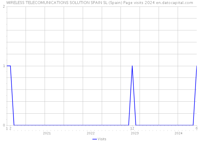 WIRELESS TELECOMUNICATIONS SOLUTION SPAIN SL (Spain) Page visits 2024 