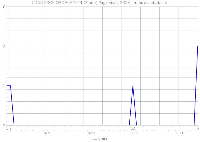 CDAD PROP OROEL 22-24 (Spain) Page visits 2024 