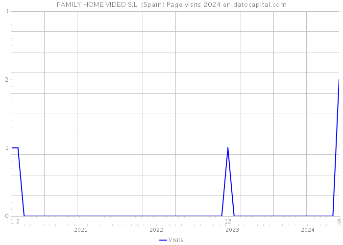 FAMILY HOME VIDEO S.L. (Spain) Page visits 2024 