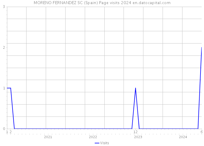 MORENO FERNANDEZ SC (Spain) Page visits 2024 