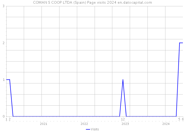 COMAN S COOP LTDA (Spain) Page visits 2024 