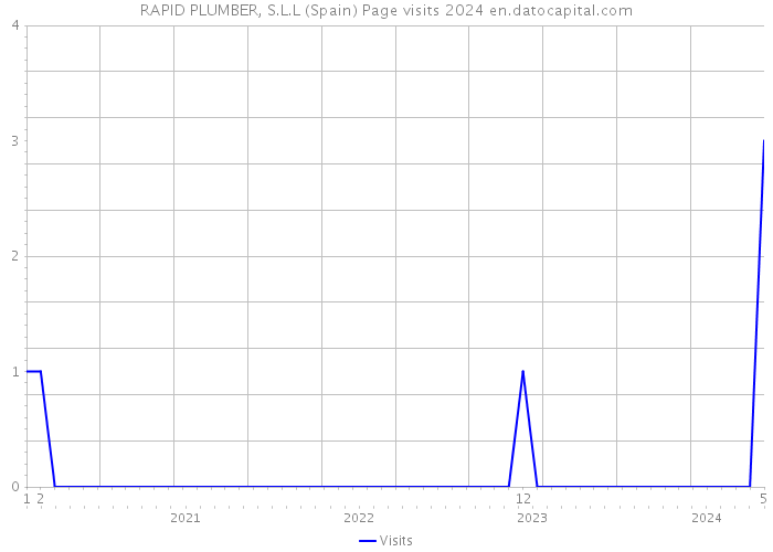 RAPID PLUMBER, S.L.L (Spain) Page visits 2024 