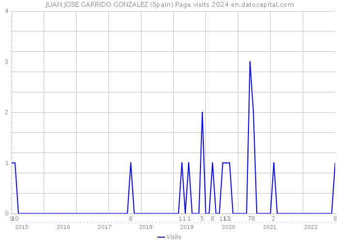 JUAN JOSE GARRIDO GONZALEZ (Spain) Page visits 2024 