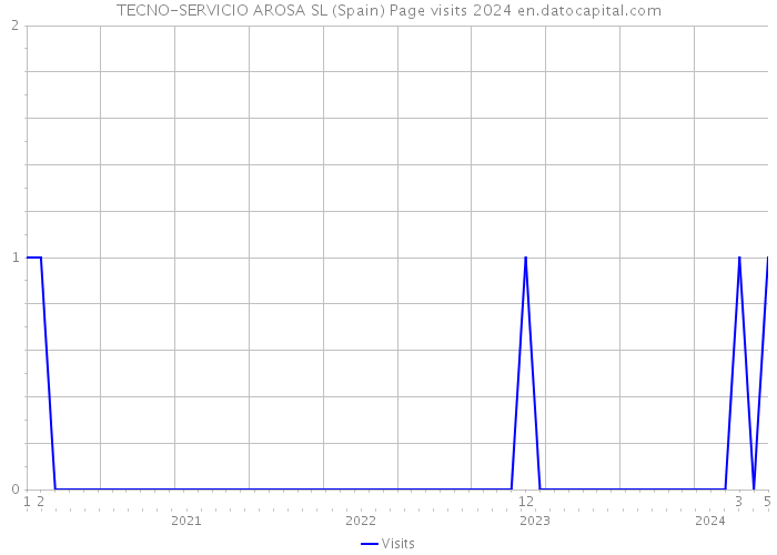 TECNO-SERVICIO AROSA SL (Spain) Page visits 2024 