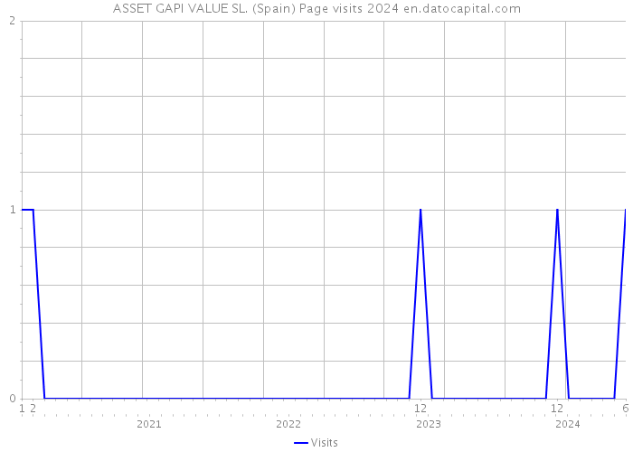 ASSET GAPI VALUE SL. (Spain) Page visits 2024 