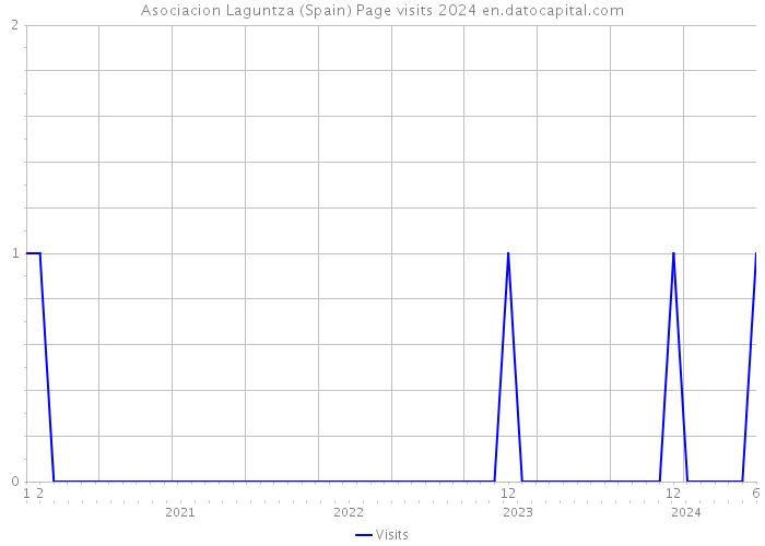 Asociacion Laguntza (Spain) Page visits 2024 