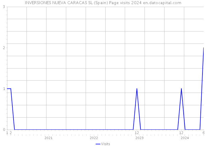 INVERSIONES NUEVA CARACAS SL (Spain) Page visits 2024 