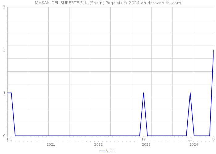 MASAN DEL SURESTE SLL. (Spain) Page visits 2024 
