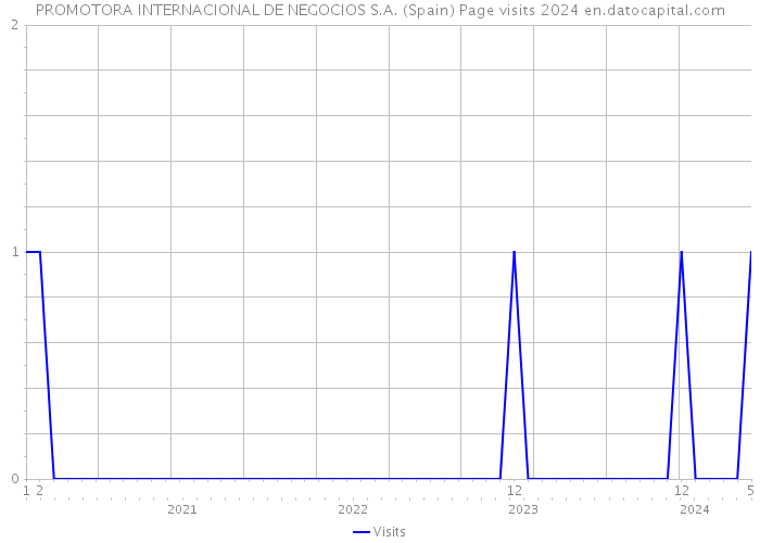 PROMOTORA INTERNACIONAL DE NEGOCIOS S.A. (Spain) Page visits 2024 