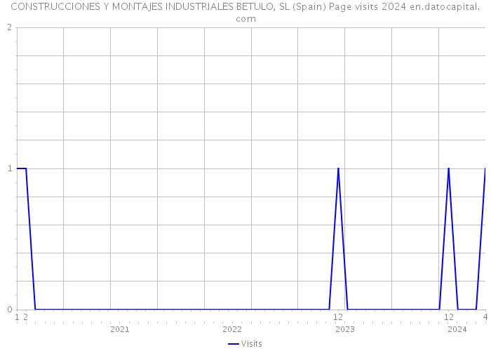 CONSTRUCCIONES Y MONTAJES INDUSTRIALES BETULO, SL (Spain) Page visits 2024 