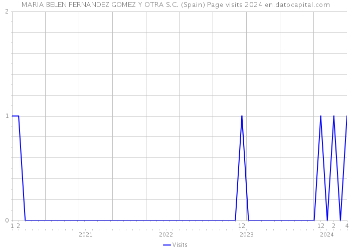 MARIA BELEN FERNANDEZ GOMEZ Y OTRA S.C. (Spain) Page visits 2024 