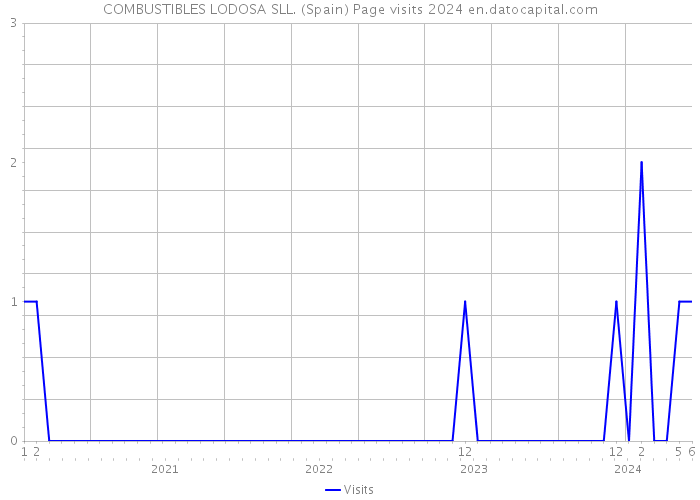 COMBUSTIBLES LODOSA SLL. (Spain) Page visits 2024 