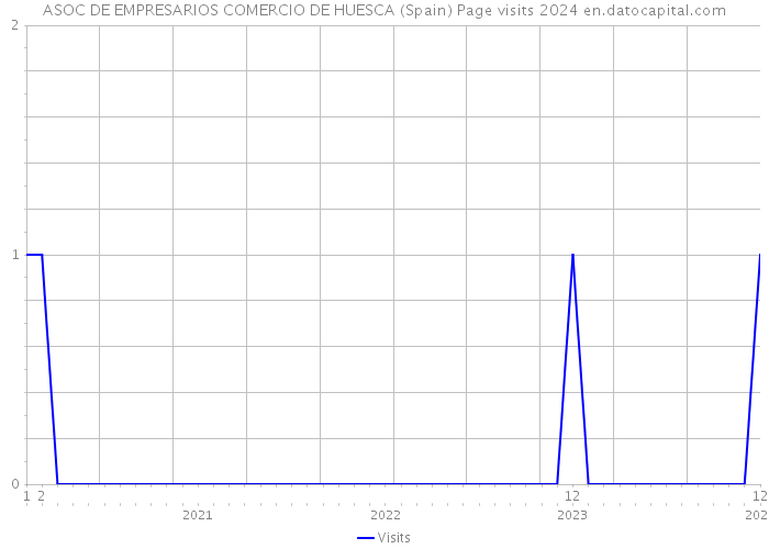 ASOC DE EMPRESARIOS COMERCIO DE HUESCA (Spain) Page visits 2024 