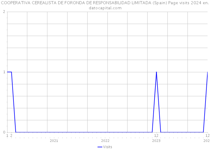 COOPERATIVA CEREALISTA DE FORONDA DE RESPONSABILIDAD LIMITADA (Spain) Page visits 2024 