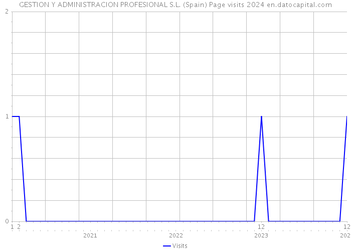 GESTION Y ADMINISTRACION PROFESIONAL S.L. (Spain) Page visits 2024 