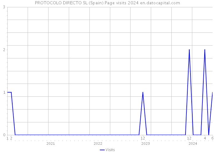 PROTOCOLO DIRECTO SL (Spain) Page visits 2024 