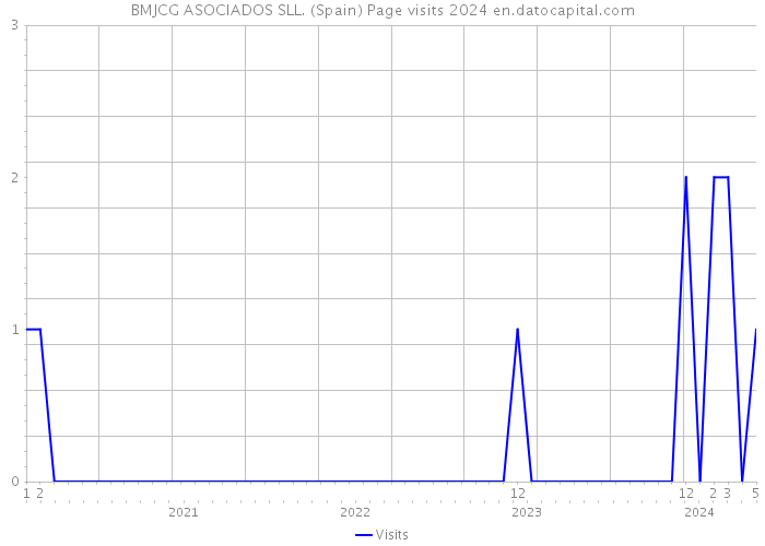 BMJCG ASOCIADOS SLL. (Spain) Page visits 2024 