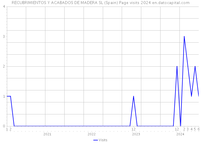 RECUBRIMIENTOS Y ACABADOS DE MADERA SL (Spain) Page visits 2024 