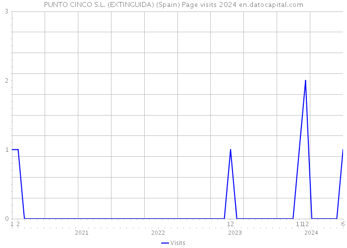 PUNTO CINCO S.L. (EXTINGUIDA) (Spain) Page visits 2024 