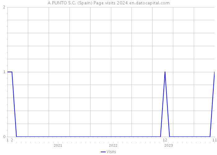 A PUNTO S.C. (Spain) Page visits 2024 