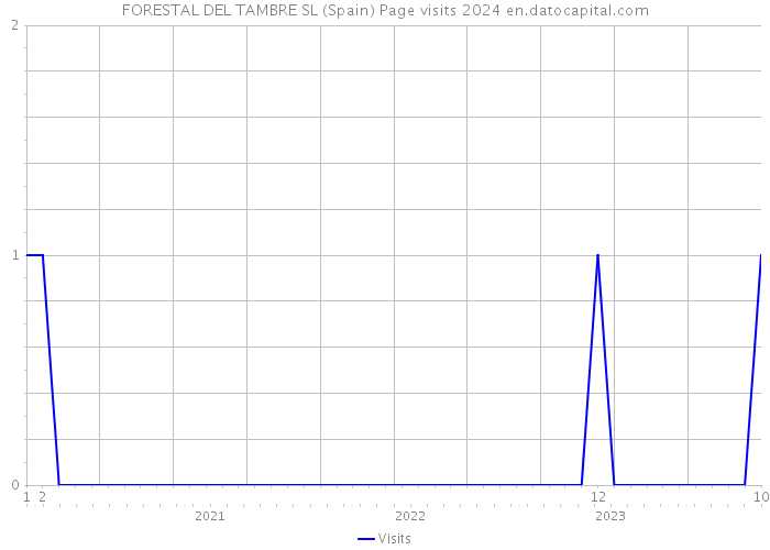 FORESTAL DEL TAMBRE SL (Spain) Page visits 2024 
