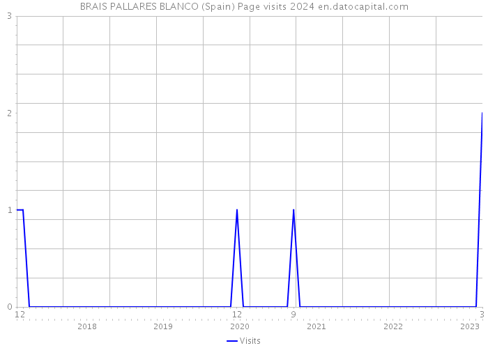 BRAIS PALLARES BLANCO (Spain) Page visits 2024 