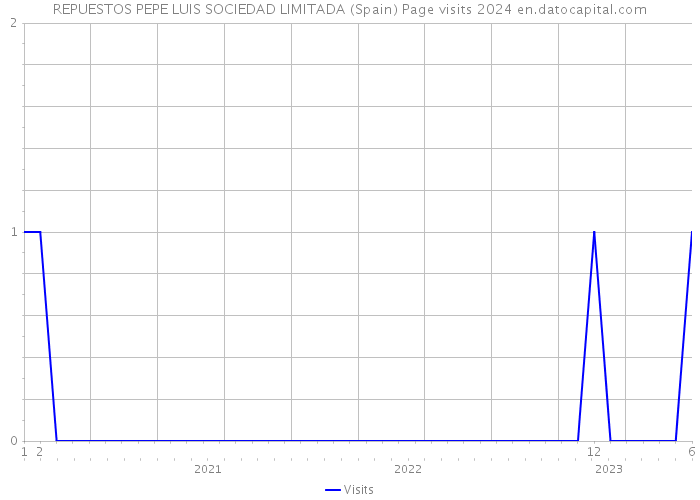 REPUESTOS PEPE LUIS SOCIEDAD LIMITADA (Spain) Page visits 2024 