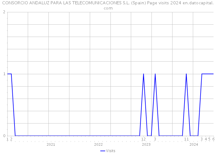 CONSORCIO ANDALUZ PARA LAS TELECOMUNICACIONES S.L. (Spain) Page visits 2024 
