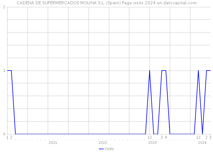 CADENA DE SUPERMERCADOS MOLINA S.L. (Spain) Page visits 2024 