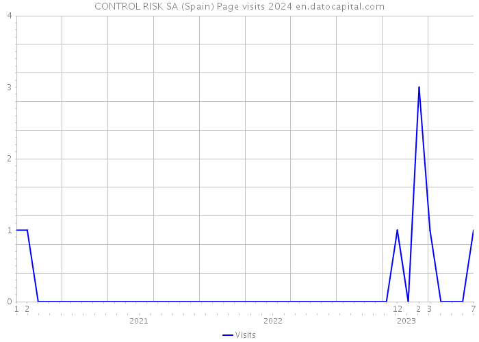 CONTROL RISK SA (Spain) Page visits 2024 