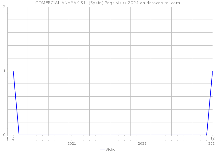 COMERCIAL ANAYAK S.L. (Spain) Page visits 2024 
