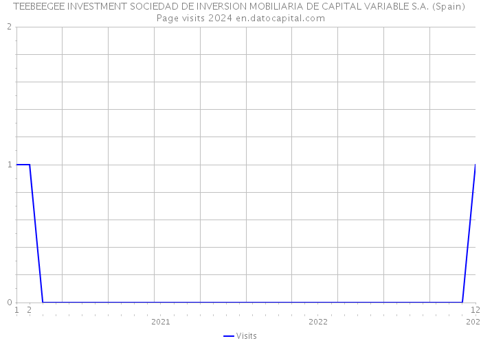 TEEBEEGEE INVESTMENT SOCIEDAD DE INVERSION MOBILIARIA DE CAPITAL VARIABLE S.A. (Spain) Page visits 2024 