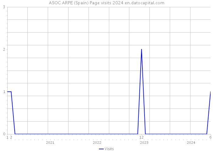 ASOC ARPE (Spain) Page visits 2024 