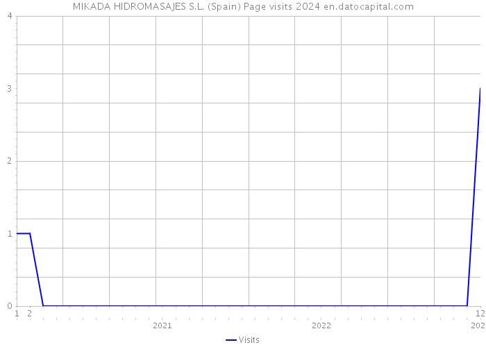 MIKADA HIDROMASAJES S.L. (Spain) Page visits 2024 