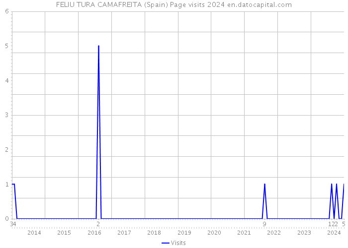 FELIU TURA CAMAFREITA (Spain) Page visits 2024 