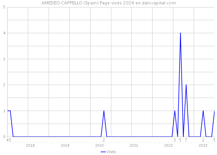 AMEDEO CAPPELLO (Spain) Page visits 2024 
